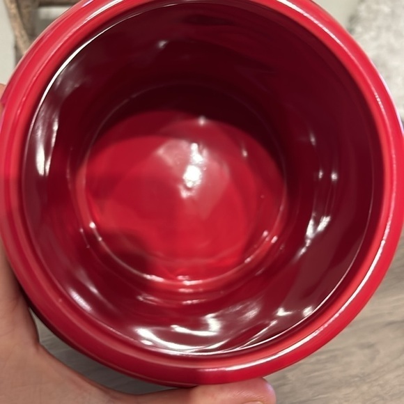 NWT RAE DUNN TALL BE MINE CERAMIC RED CANISTER - Picture 13 of 13